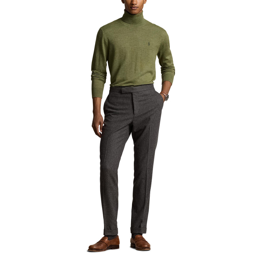 Polo Ralph Lauren - Pull col roulé laine olive - Lothaire