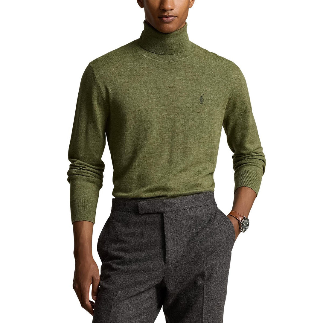 Polo Ralph Lauren - Pull col roulé laine olive - Lothaire