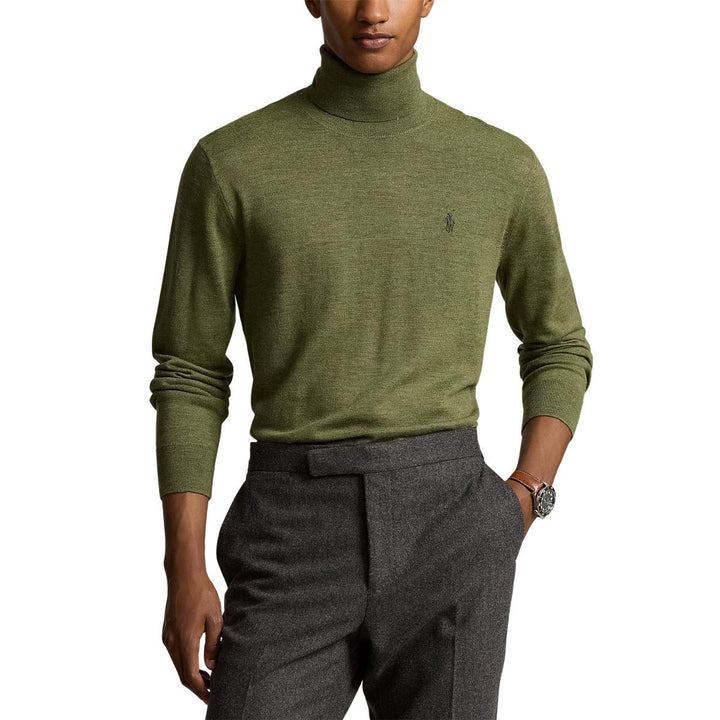 Polo Ralph Lauren - Pull col roulé laine olive - Lothaire