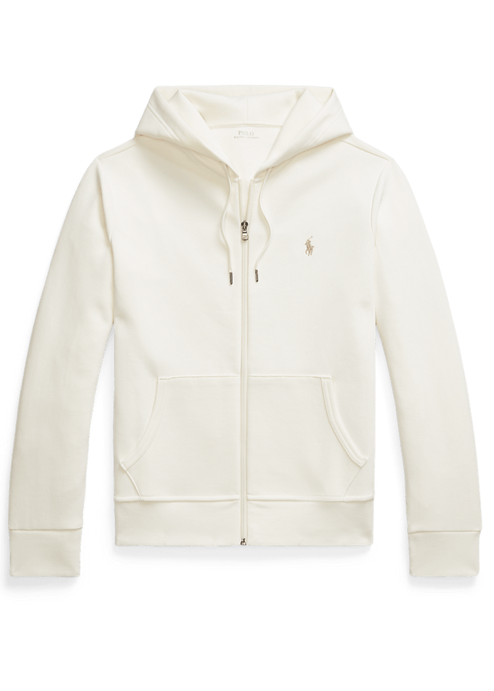 POLO RALPH LAUREN - Sweat à capuche en maille double Crème clair - Lothaire