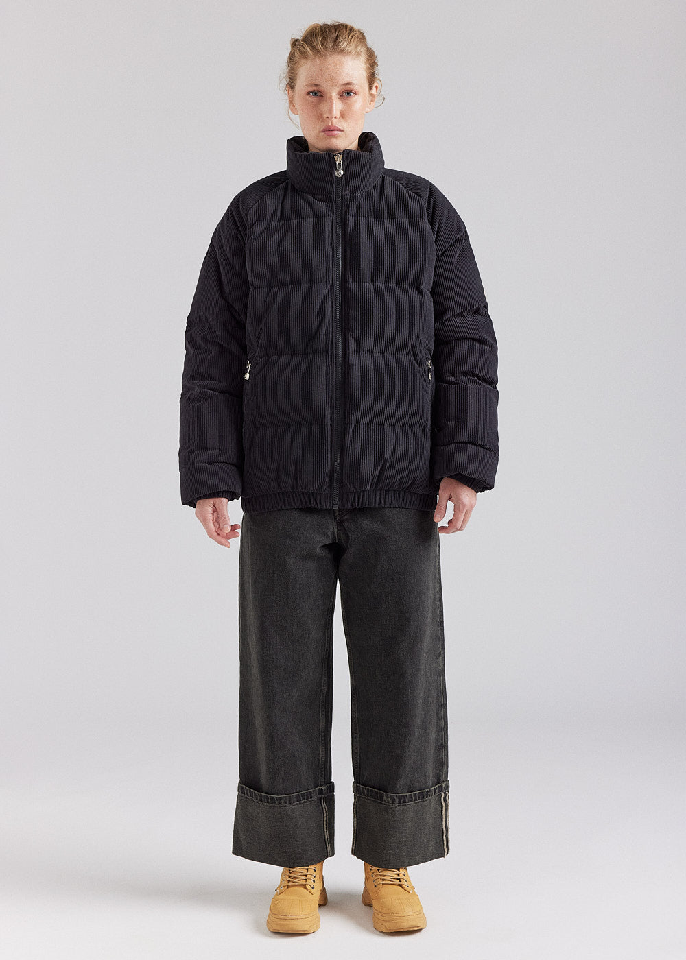 Pyrenex - Doudoune en velours côtelé noir - Lothaire