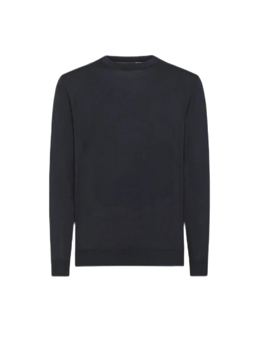 RRD - Pull Maxwell col rond bleu nuit - Lothaire