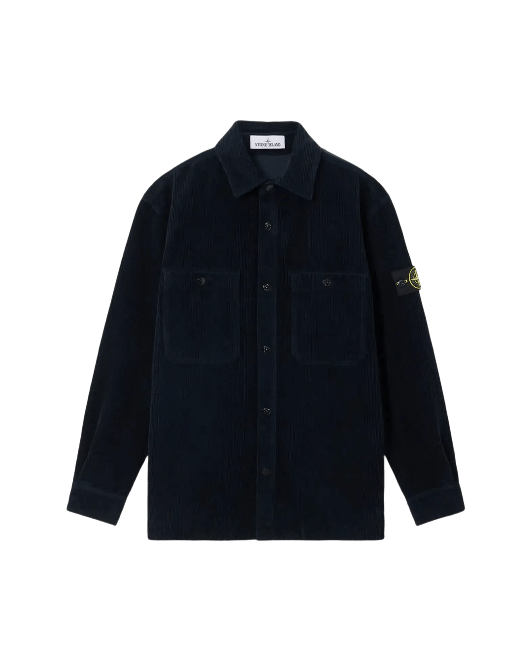 STONE ISLAND - 1200012 Surchemise Organic Cotton Corduroy Bleu marine - Lothaire