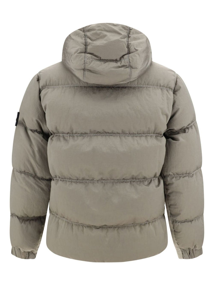 STONE ISLAND - Doudoune à capuche gris - Lothaire
