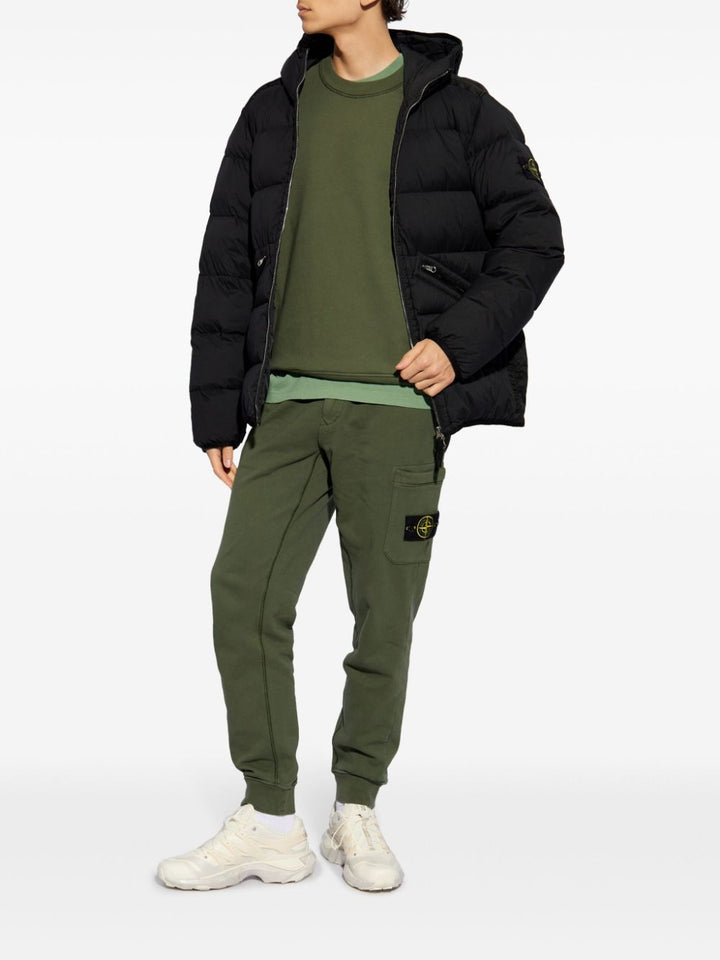 Stone Island doudoune à capuche noir - Lothaire