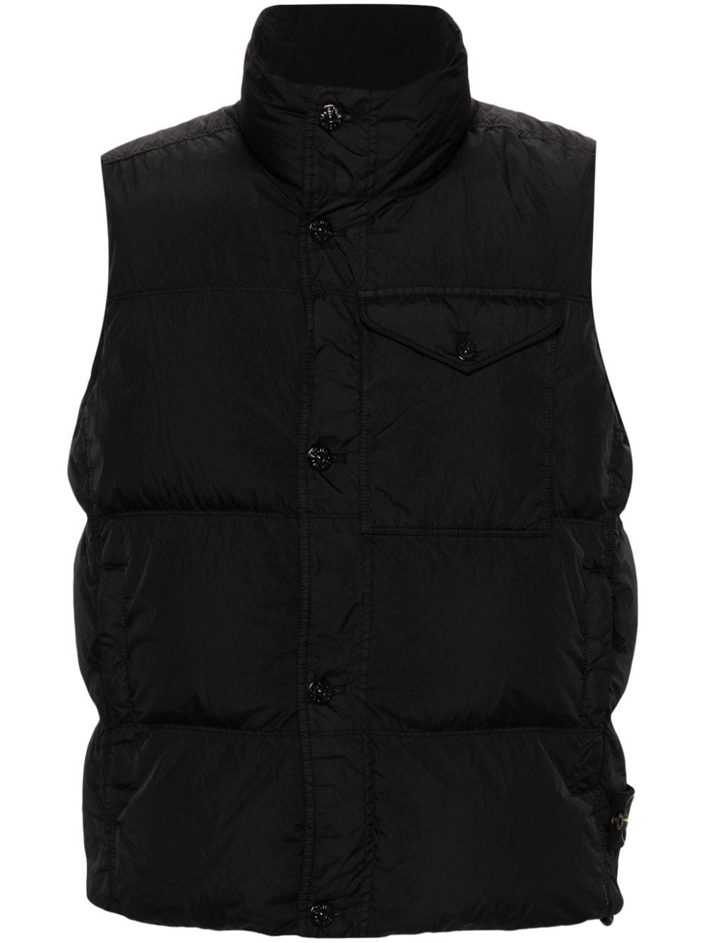 Stone Island gilet matelassé noir à motif Compass - Lothaire