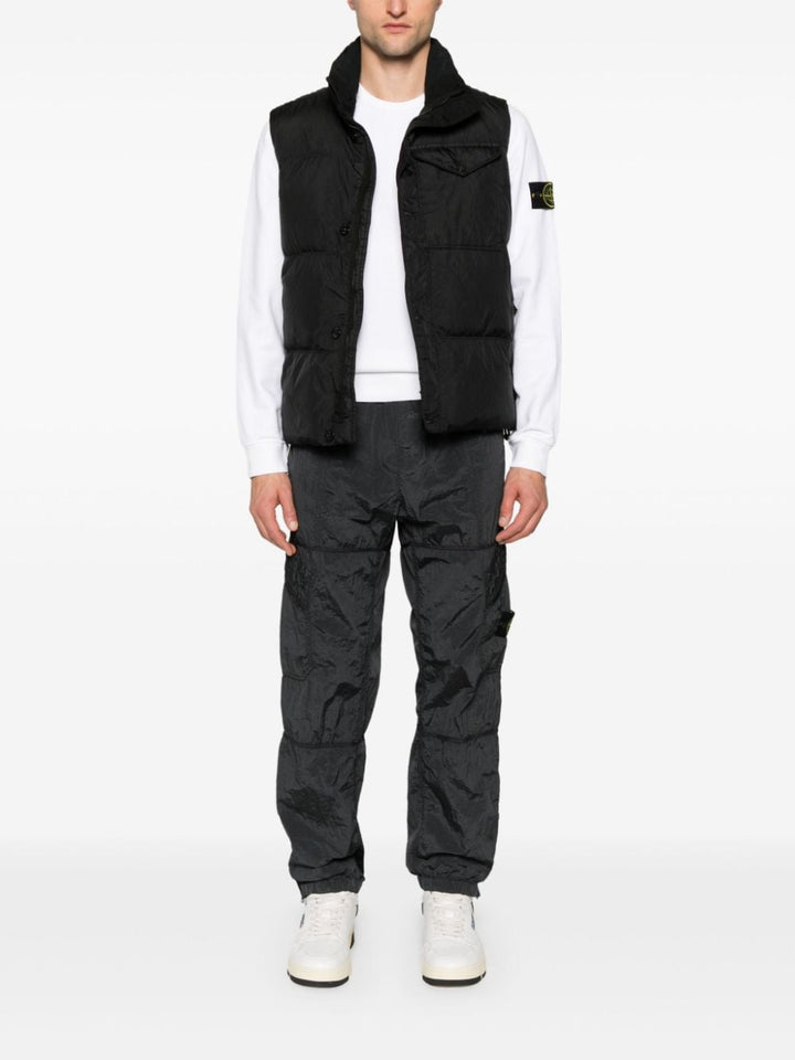 Stone Island gilet matelassé noir à motif Compass - Lothaire