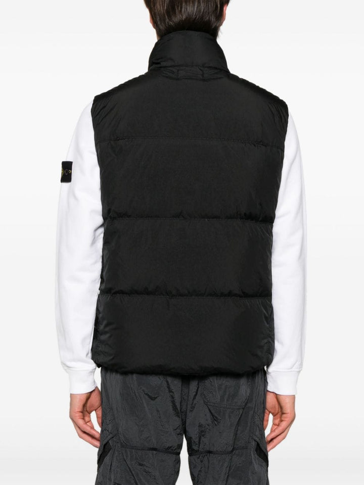 Stone Island gilet matelassé noir à motif Compass - Lothaire