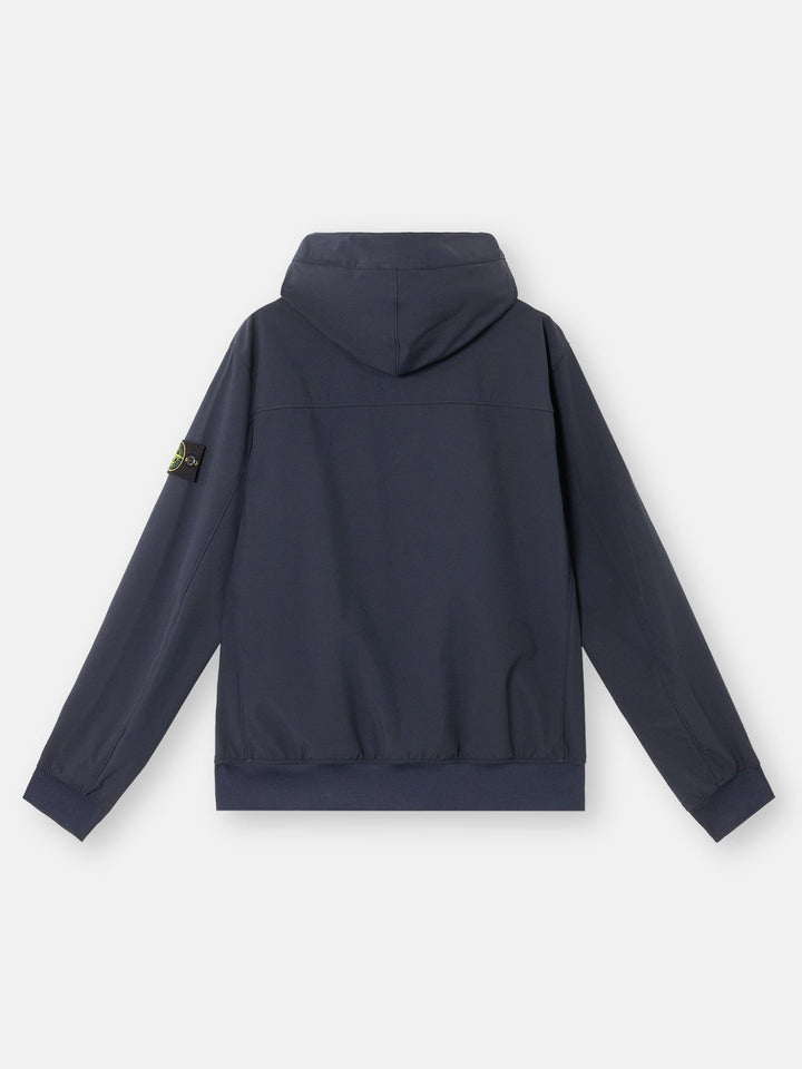 STONE ISLAND - LIGHT SOFT SHELL - R_e.dye® TECHNOLOGY, RECYCLED POLYESTER bleu - Lothaire