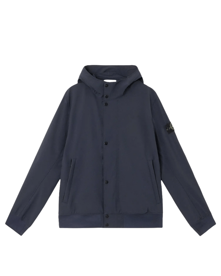 STONE ISLAND - LIGHT SOFT SHELL - R_e.dye® TECHNOLOGY, RECYCLED POLYESTER bleu - Lothaire