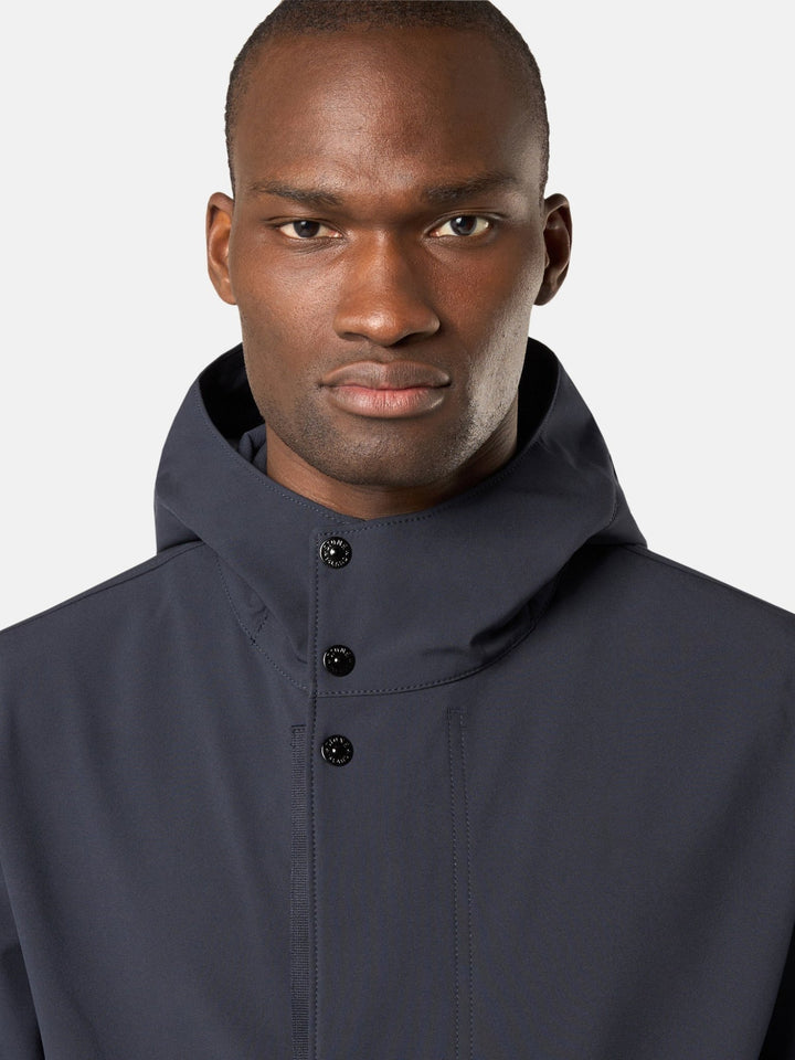 STONE ISLAND - LIGHT SOFT SHELL - R_e.dye® TECHNOLOGY, RECYCLED POLYESTER bleu - Lothaire