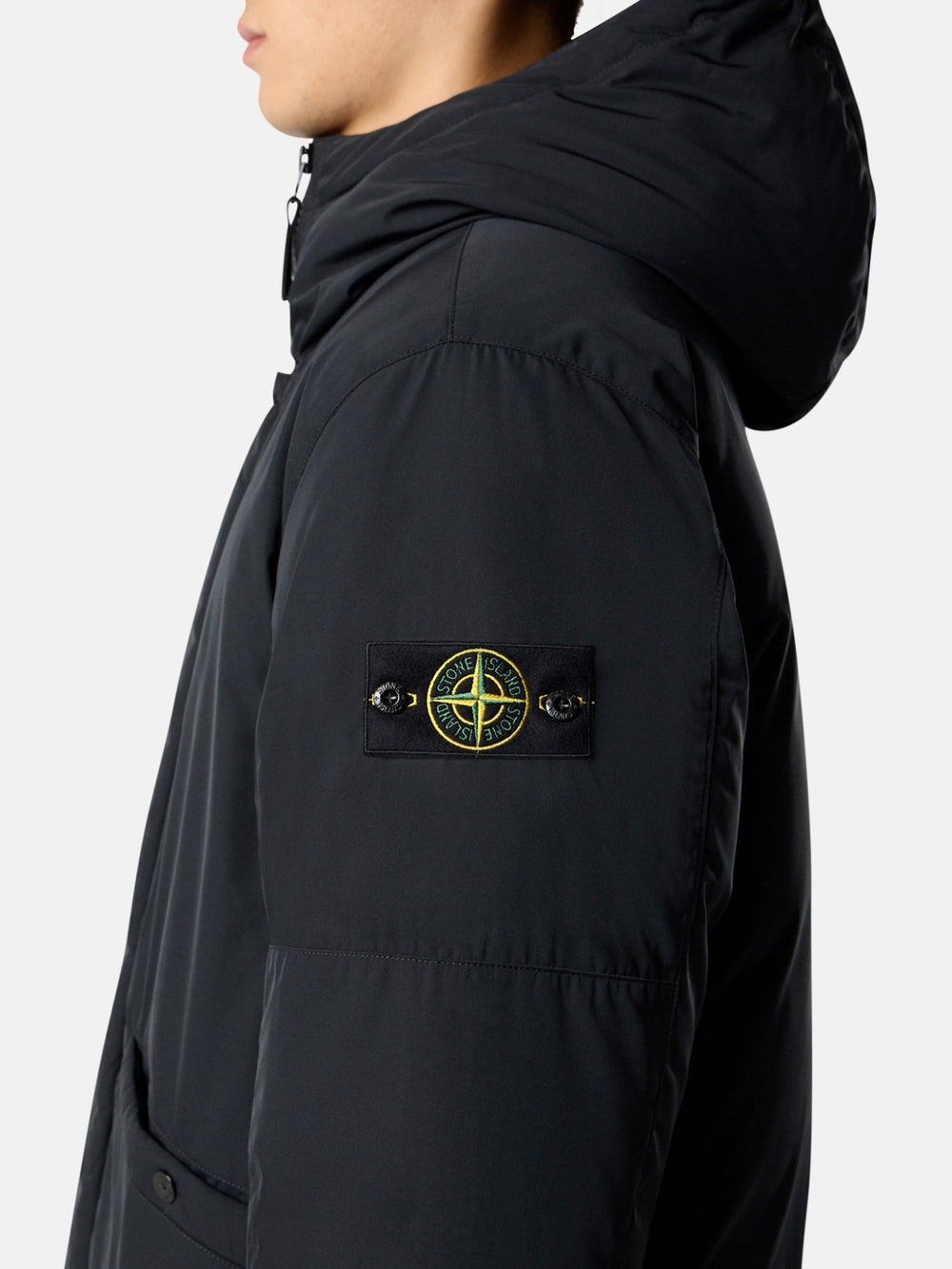 STONE ISLAND - Micro Twill Noir - Lothaire