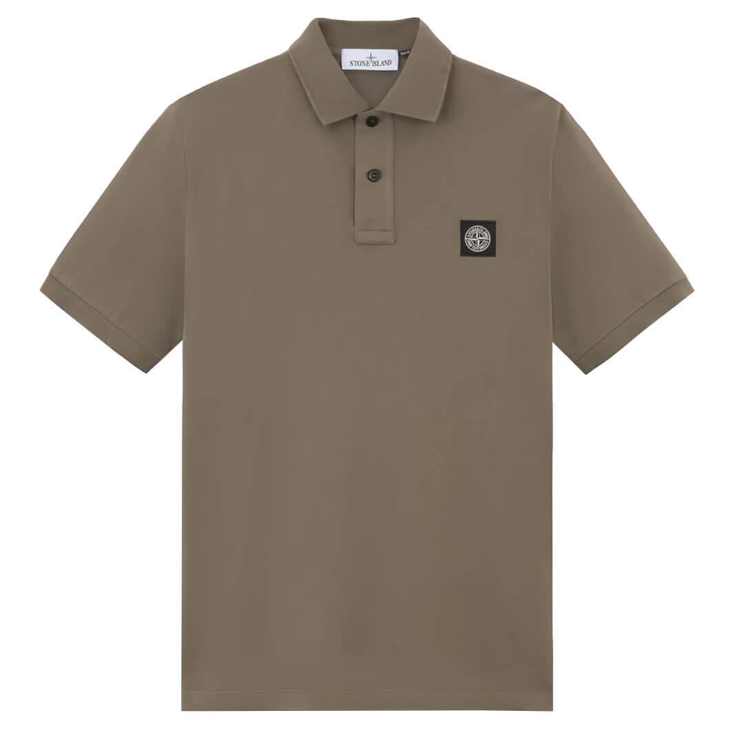 Stone Island - Polo en coton stretch piqué walnut - Lothaire