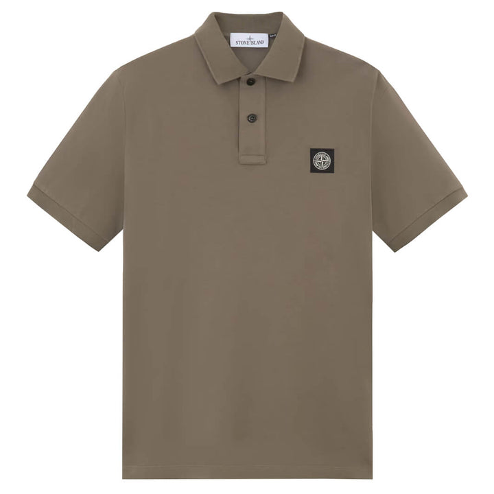 Stone Island - Polo en coton stretch piqué walnut - Lothaire