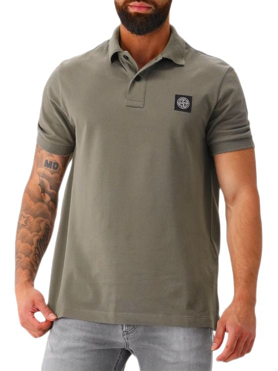 Stone Island - Polo en coton stretch piqué walnut - Lothaire