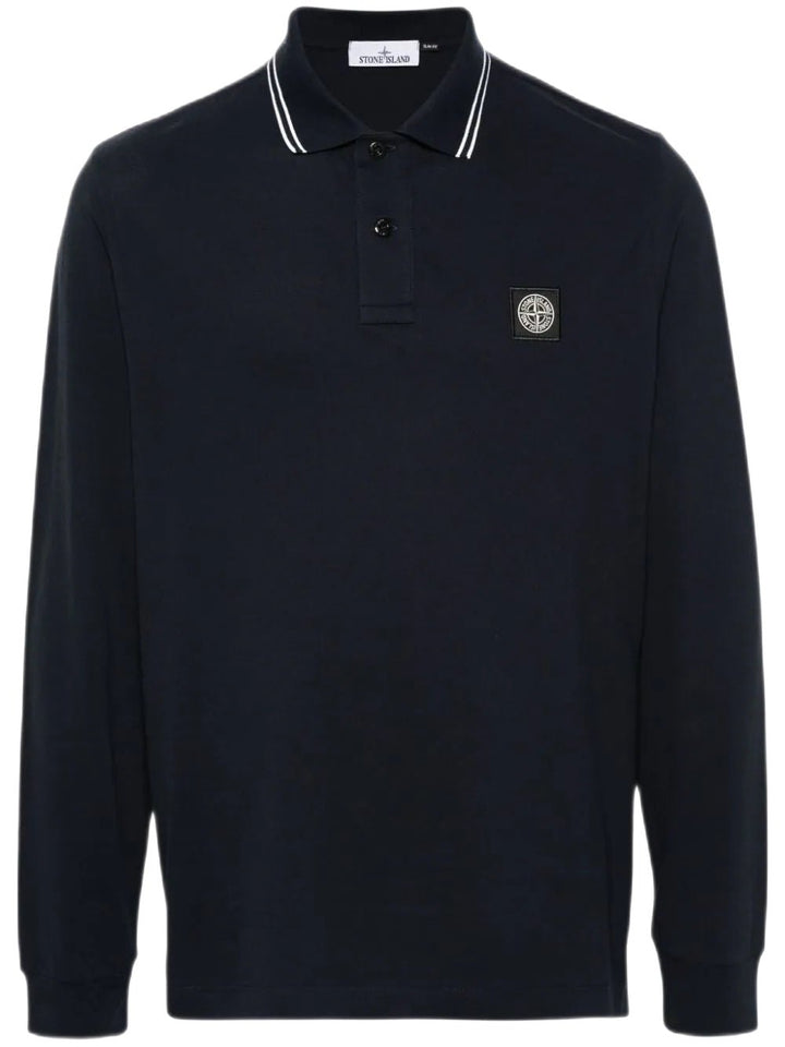 Stone Island - Polo manches longues navy blue - Lothaire