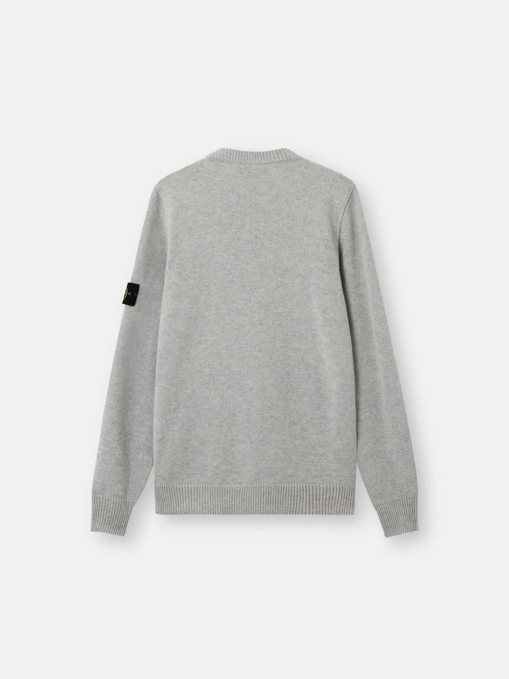 STONE ISLAND - Pull ras - du - cou avec détails en maille envers - Gris - Lothaire