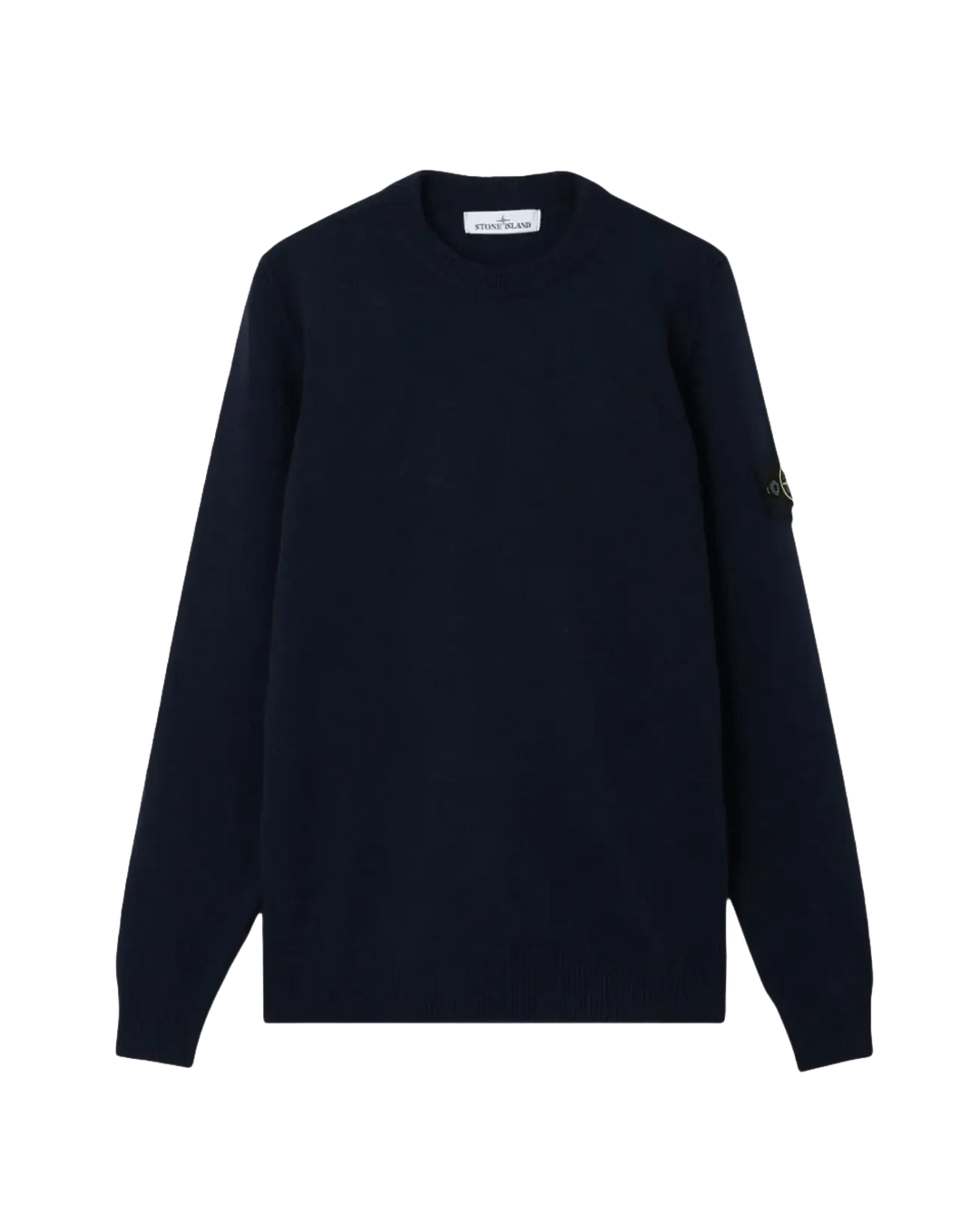 STONE ISLAND - Pull ras - du - cou avec détails en maille envers - Marine - Lothaire