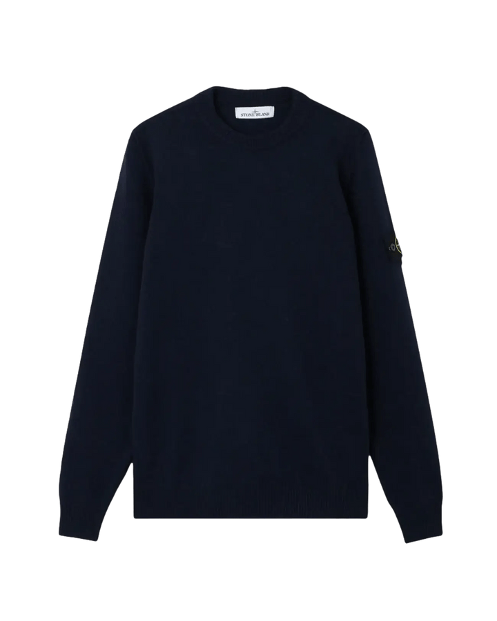 STONE ISLAND - Pull ras - du - cou avec détails en maille envers - Marine - Lothaire