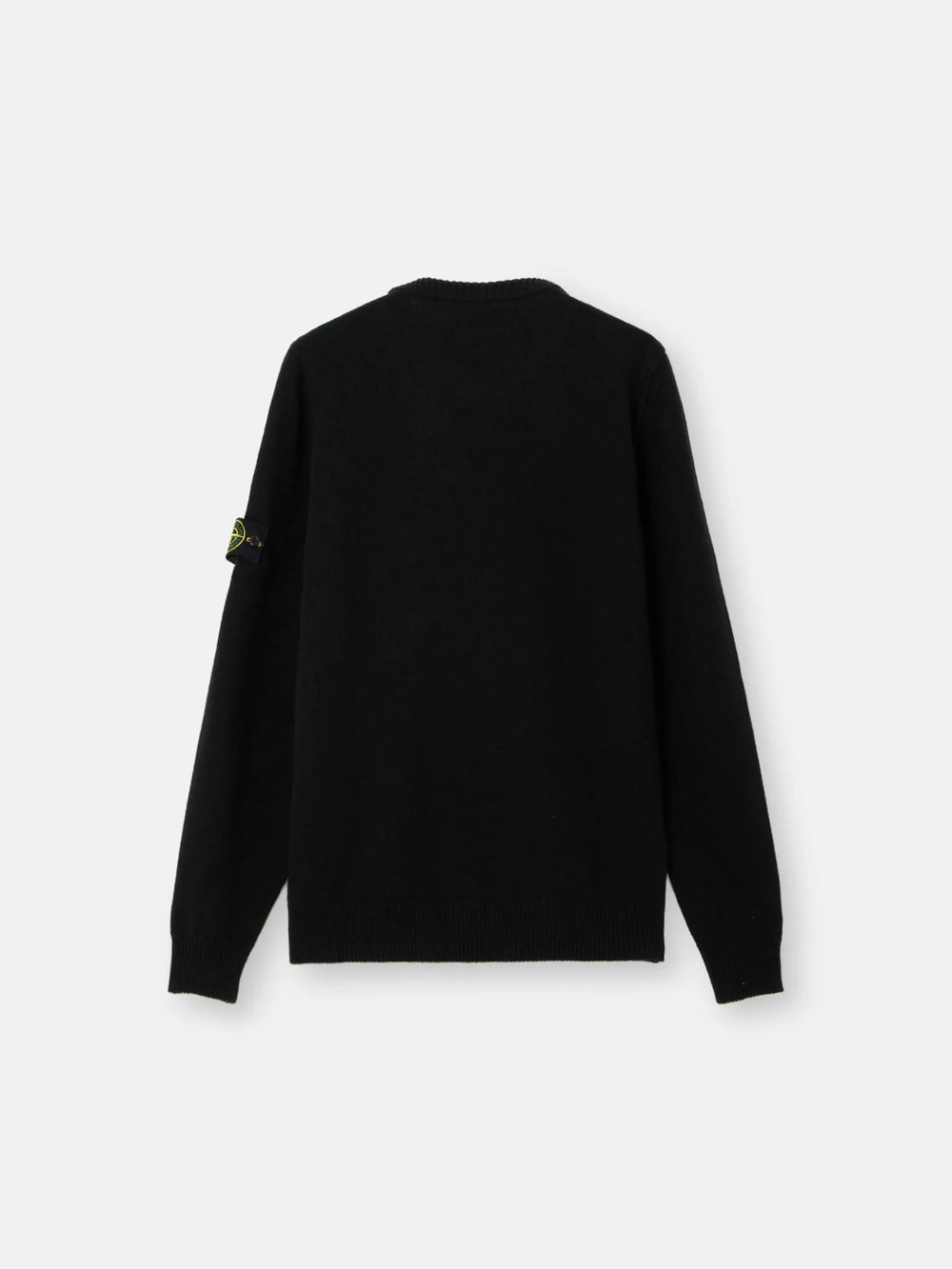 STONE ISLAND - Pull ras - du - cou avec détails en maille envers - Noir - Lothaire