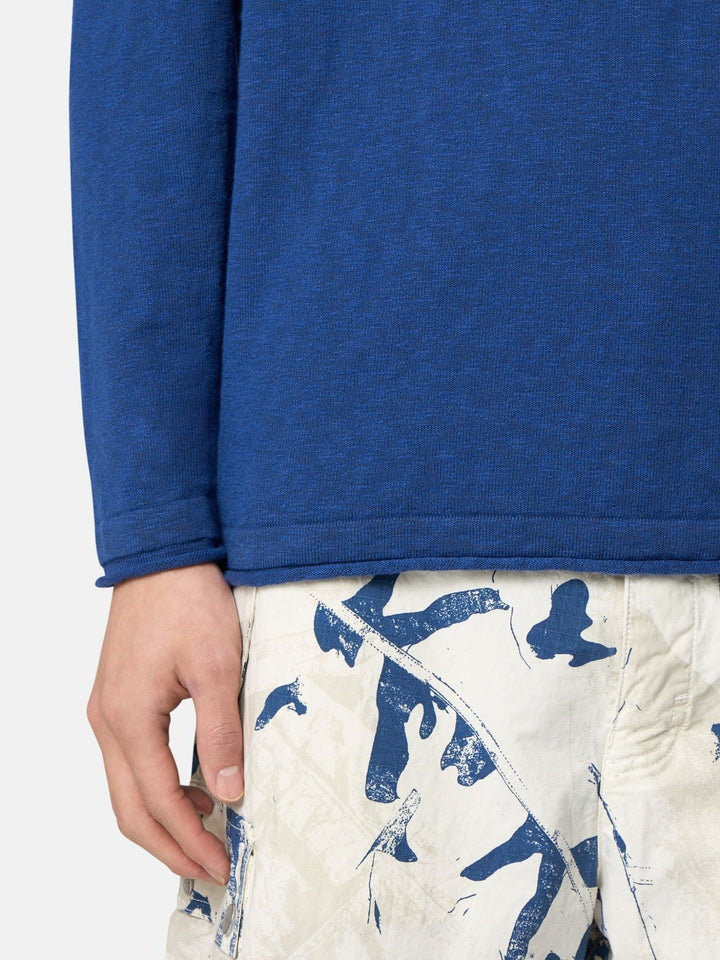 STONE ISLAND - Pull ras - du - cou avec finitions en petits rouleaux Bleu - Lothaire