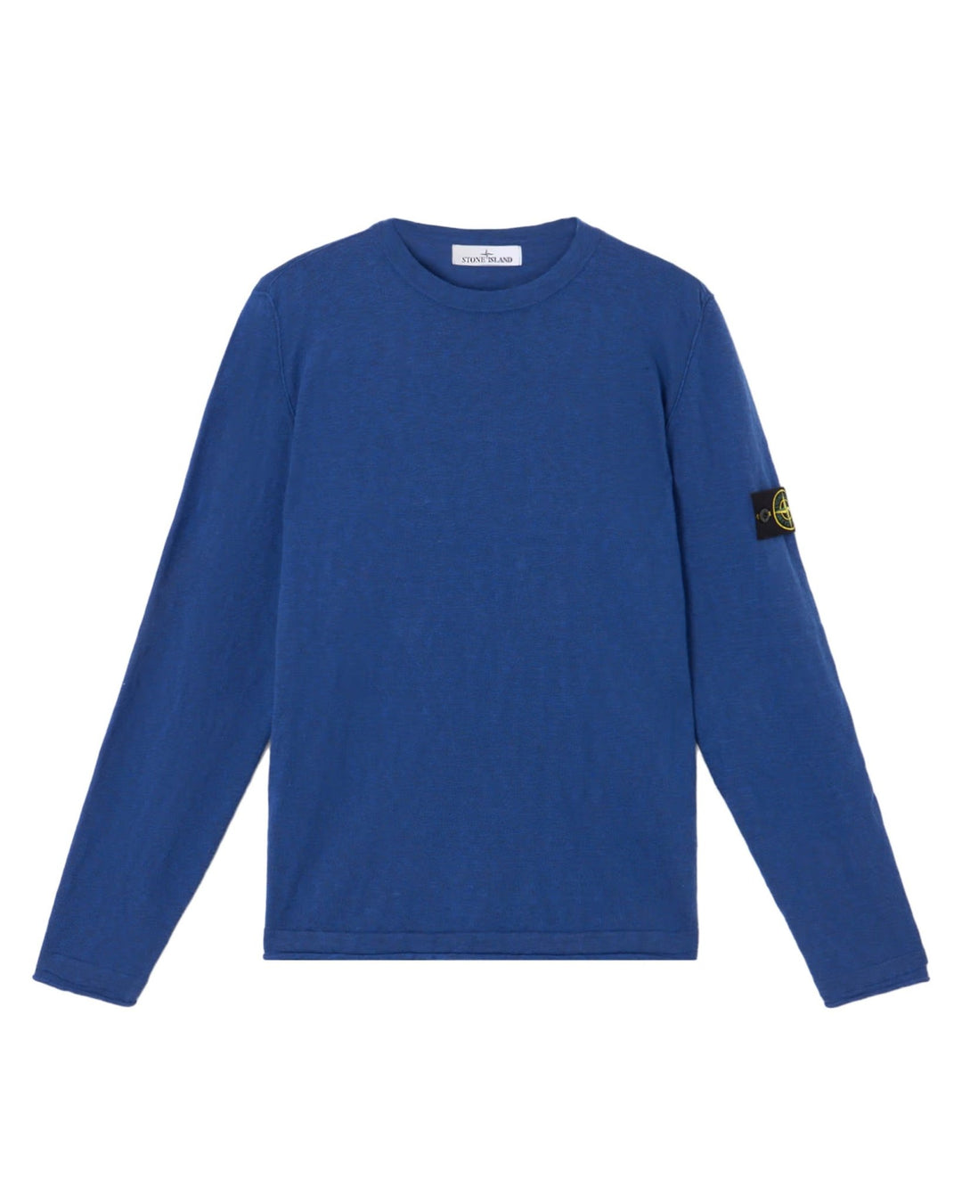 STONE ISLAND - Pull ras - du - cou avec finitions en petits rouleaux Bleu - Lothaire