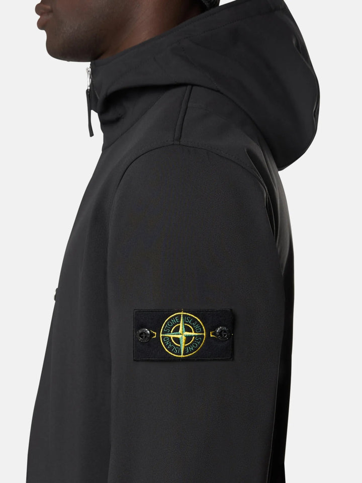 STONE ISLAND - Q100004 SOFT SHELL - R_e.dye® TECHNOLOGY Noir - Lothaire