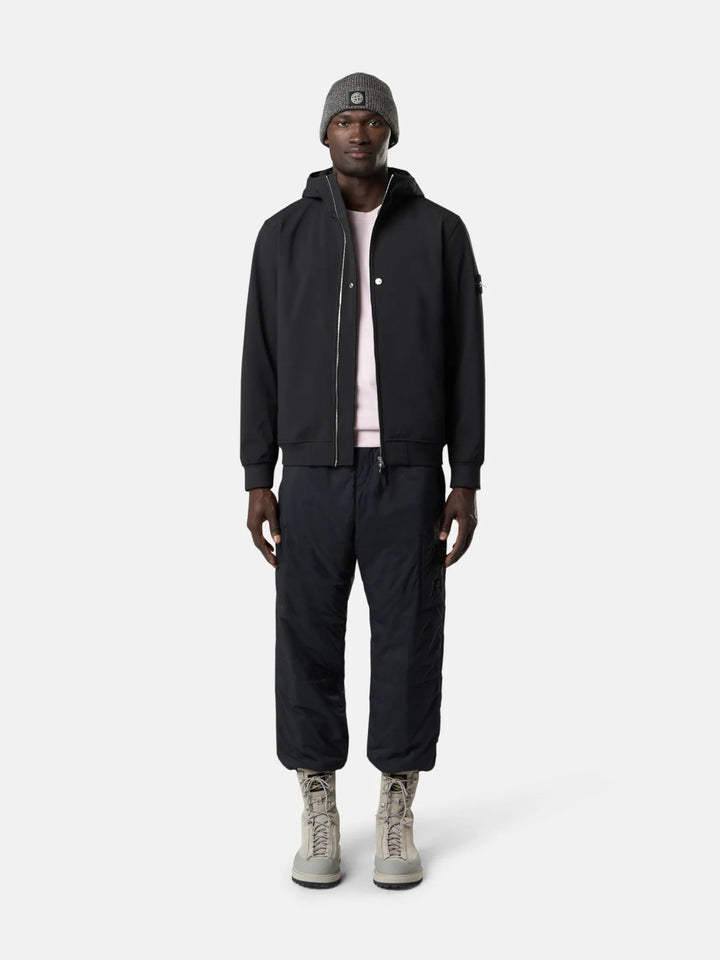 STONE ISLAND - Q100004 SOFT SHELL - R_e.dye® TECHNOLOGY Noir - Lothaire