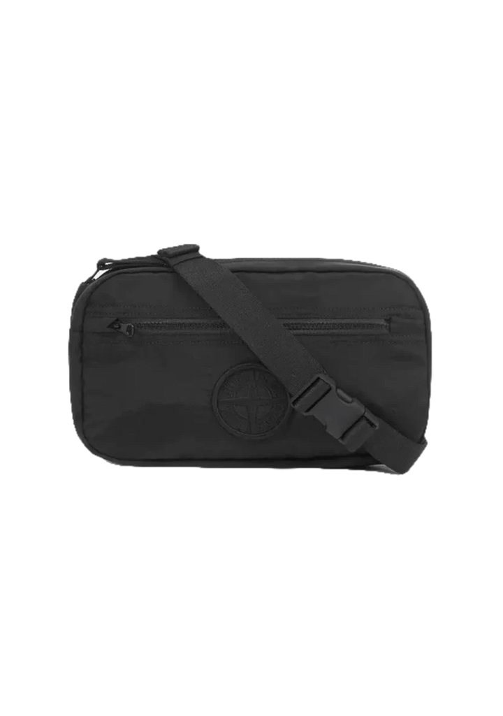 STONE ISLAND - Sac banane rembourré et zippé à poches Noir - Lothaire