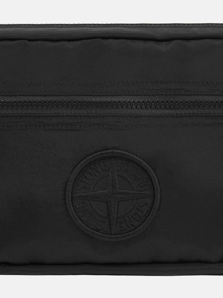 STONE ISLAND - Sac banane rembourré et zippé à poches Noir - Lothaire
