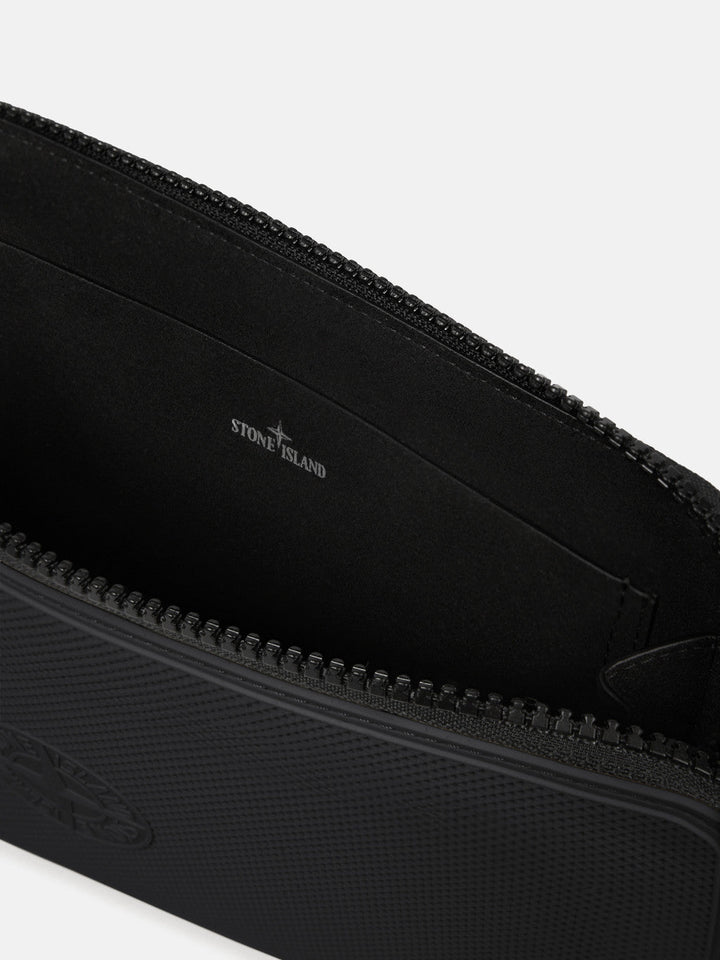 STONE ISLAND - Sac banane rembourré et zippé à poches Noir - Lothaire