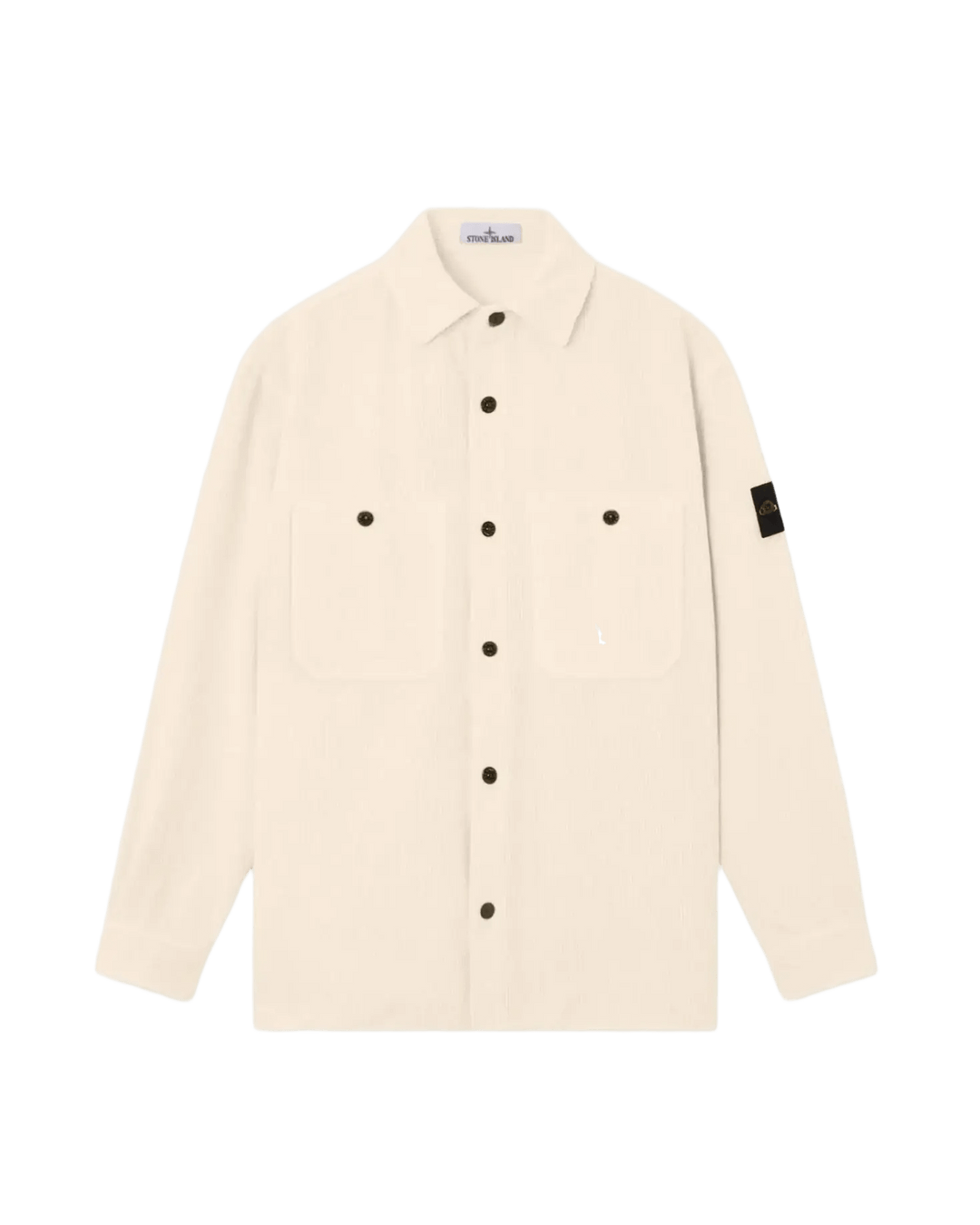 STONE ISLAND - Surchemise 1200012 Organic Cotton Corduroy 800 Ivoire - Lothaire