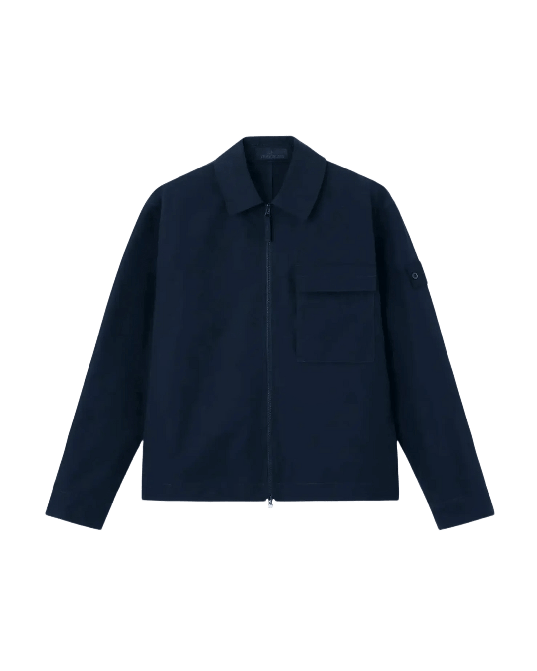 STONE ISLAND - Surchemise Weatherproof Cotton Canvas Ghost Bleu Marine - Lothaire