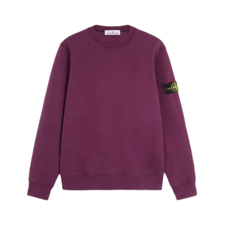 STONE ISLAND - Sweat col rond rouge bordeaux - Lothaire