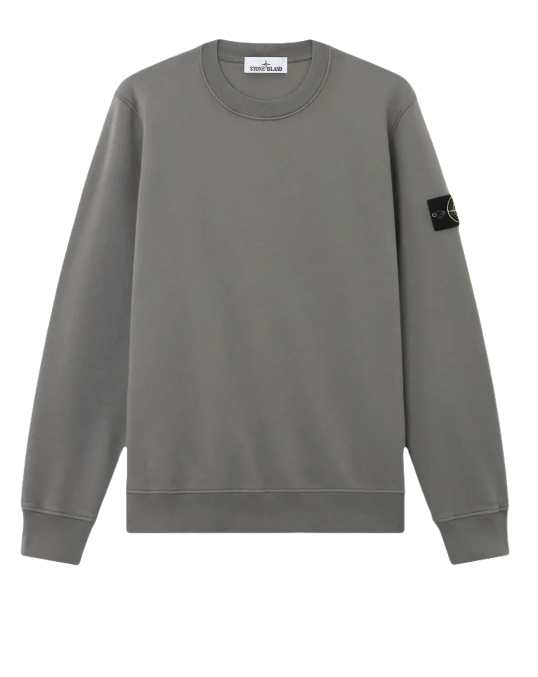 STONE ISLAND - Sweat-shirt en Coton Gris Ciment - Lothaire