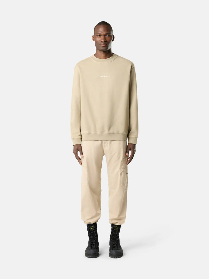 STONE ISLAND - Sweat-shirt ras - du - cou coupe oversize avec imprimé « Industrial Four » Desert - Lothaire