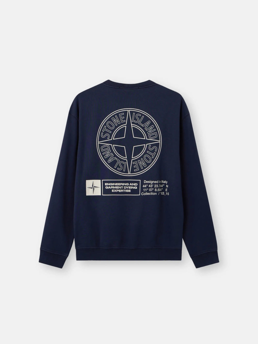 STONE ISLAND - Sweat-shirt ras - du - cou coupe oversize avec imprimé « Industrial Four » Marine - Lothaire