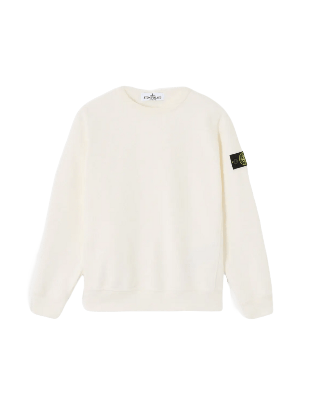 STONE ISLAND - Sweatshirt 6100001 ORGANIC COTTON FLEECE Ivory - Lothaire