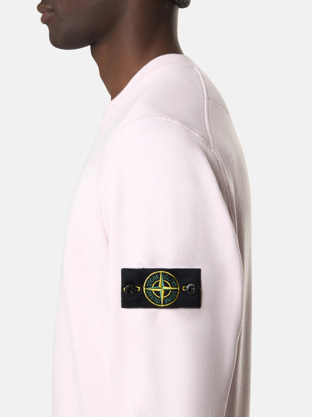 STONE ISLAND - Sweatshirt 6100060 ORGANIC COTTON FLEECE Rose - Lothaire