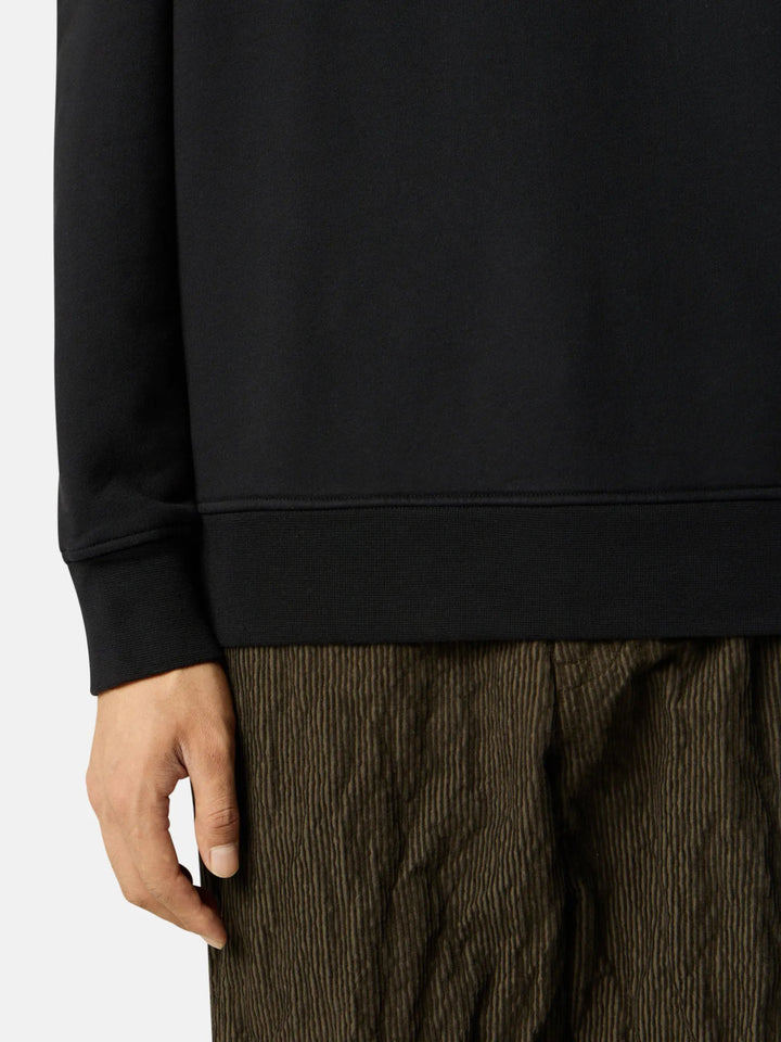 STONE ISLAND - Sweatshirt Organic Cotton Fleece noir - Lothaire