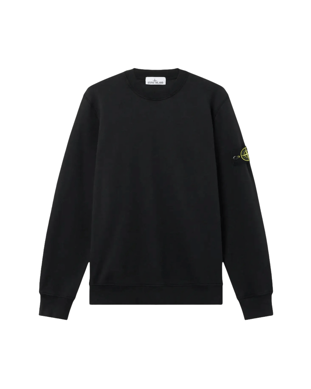 STONE ISLAND - Sweatshirt Organic Cotton Fleece noir - Lothaire