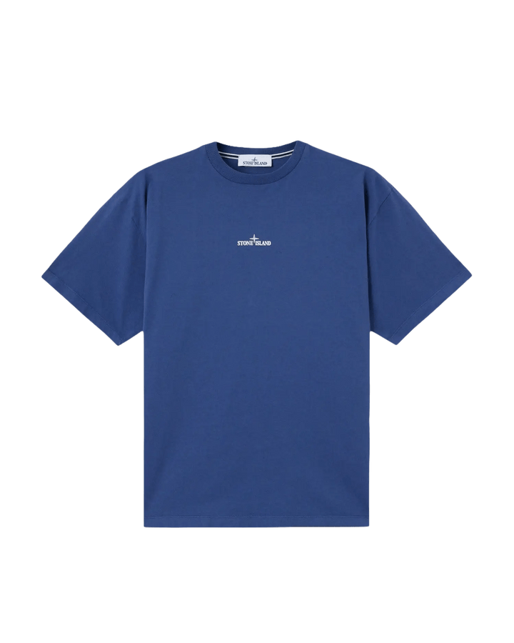 STONE ISLAND - T-shirt à manches courtes avec imprimé Bleu - Lothaire