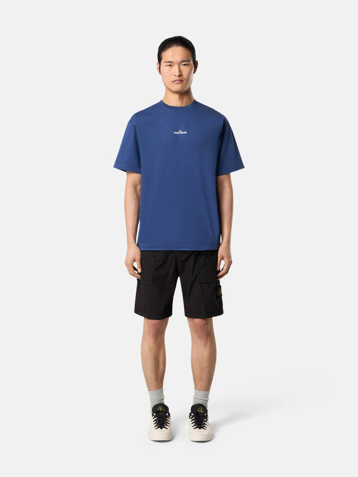 STONE ISLAND - T-shirt à manches courtes avec imprimé Bleu - Lothaire