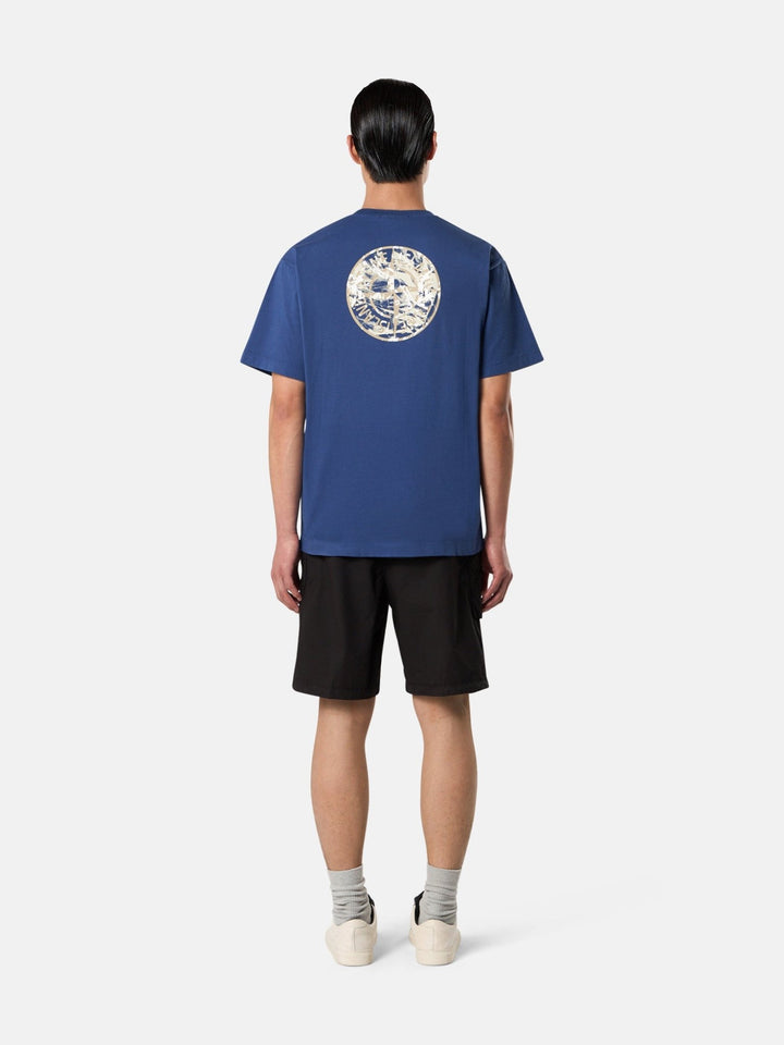 STONE ISLAND - T-shirt à manches courtes avec imprimé Bleu - Lothaire