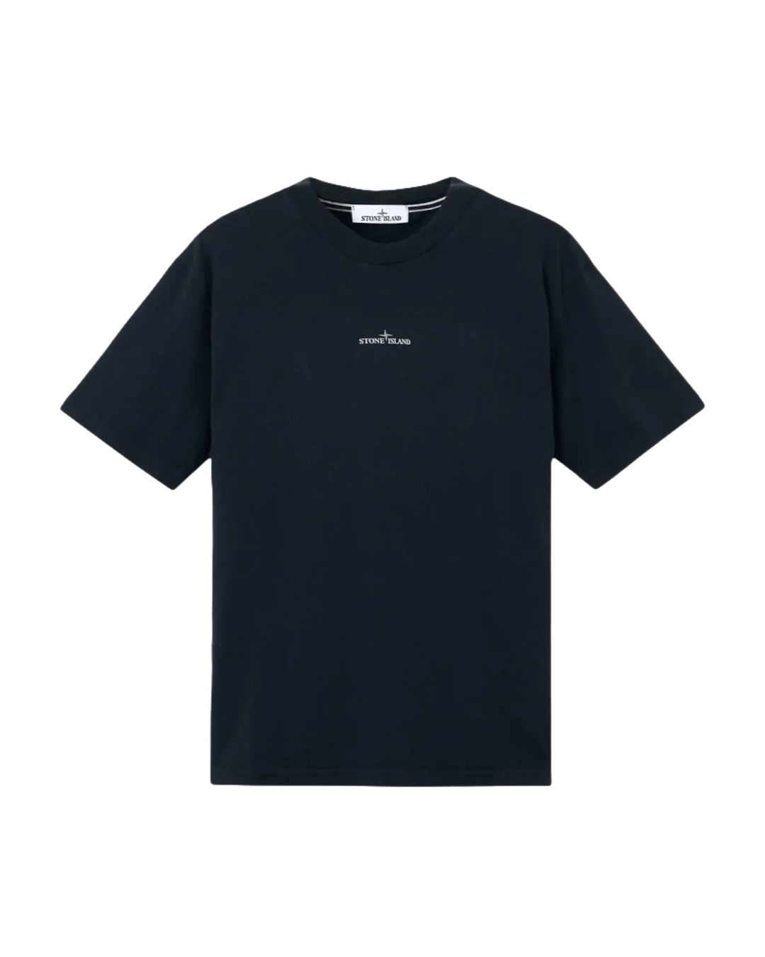 STONE ISLAND - T-shirt coupe regular à manches courtes avec imprimé « Industrial » Marine - Lothaire