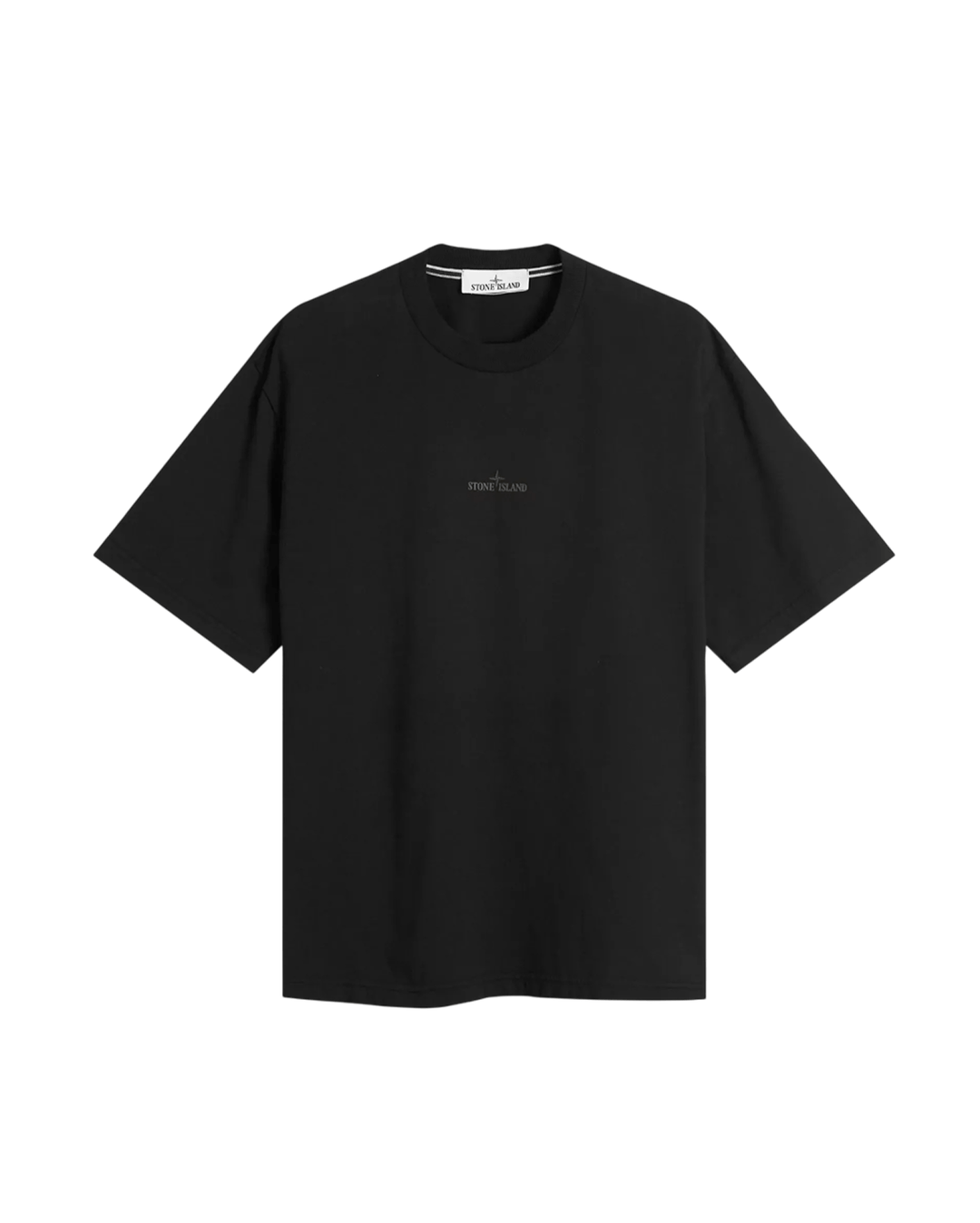 STONE ISLAND - T-shirt coupe regular à manches courtes avec imprimé « Industrial » Noir - Lothaire