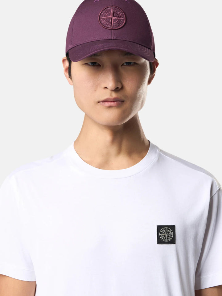 STONE ISLAND - T-shirt coupe slim à manches courtes avec écusson Compass Blanc - Lothaire