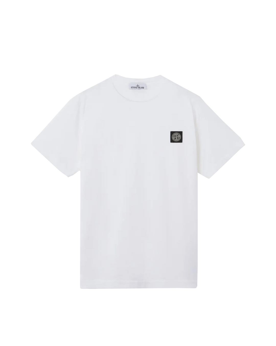 STONE ISLAND - T-shirt coupe slim à manches courtes avec écusson Compass Blanc - Lothaire