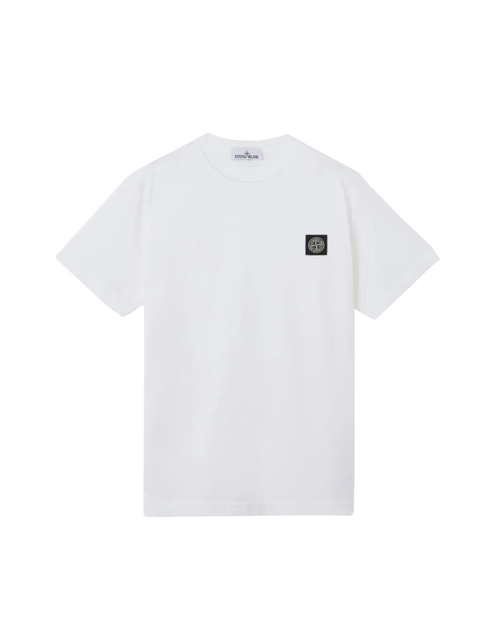 STONE ISLAND - T-shirt coupe slim à manches courtes avec écusson Compass Blanc - Lothaire