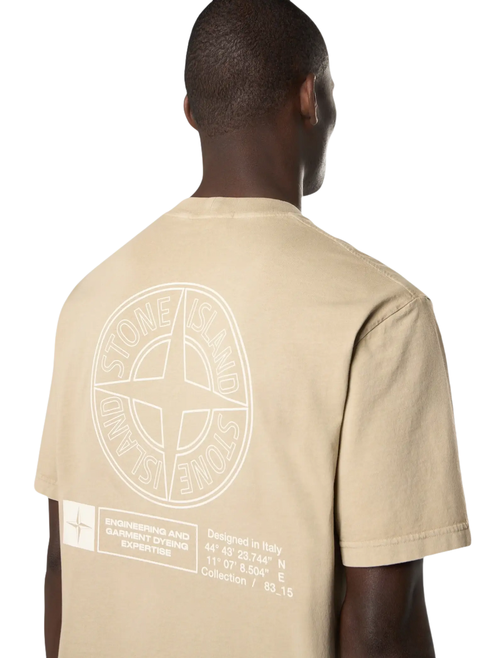 STONE ISLAND - T-shirt en coton Beige Désert - Lothaire